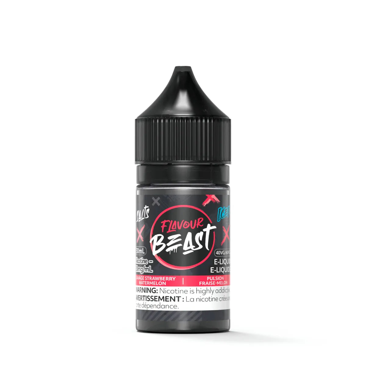 Flavour Beast Salt - Savage Strawberry Watermelon Iced